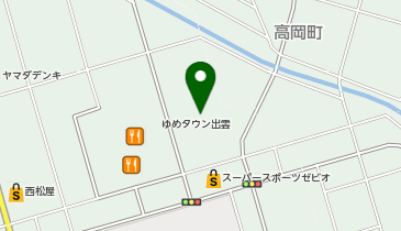 ANY any FAM・any SiS ・UNFILO・組曲 ゆめタウン出雲の地図画像