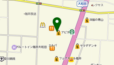 ANY any SiS・any FAM フェアモール福井の地図画像