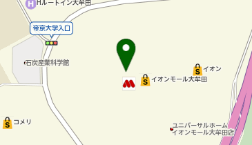 ANY ONWARD CROSSET SELECT イオンモール大牟田の地図画像
