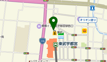 GOTAIRIKU ONWARD CROSSET SELECT 東武宇都宮百貨店の地図画像