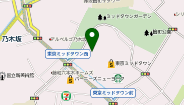 JOSEPH HOMME 東京ミッドタウンの地図画像