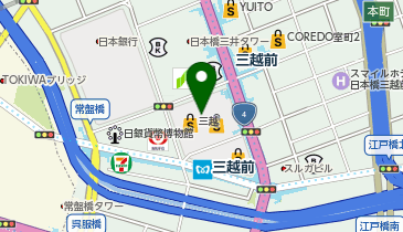 JOSEPH HOMME 日本橋三越本店の地図画像