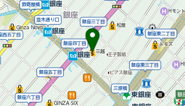 JOSEPH HOMME 銀座三越の地図画像