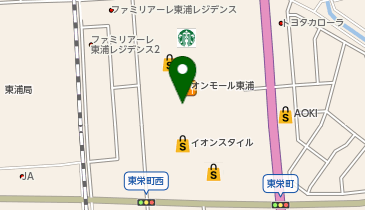 ONWARD CROSSET SELECT イオンモール東浦の地図画像
