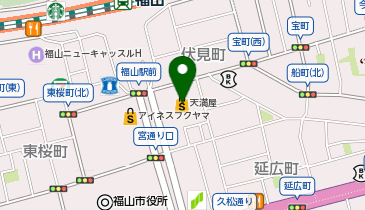 ONWARD CROSSET SELECT 天満屋福山店(WOMEN)の地図画像