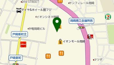 ONWARD CROSSET SELECT イオンモール岡崎の地図画像