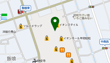 ONWARD CROSSET SELECT イオンモール甲府昭和の地図画像