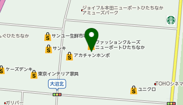 UNFILO ONWARD CROSSET SELECT ニューポートひたちなかファッションクルーズの地図画像