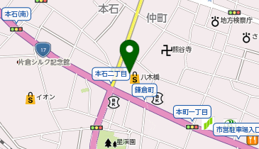 KASHIYAMA(メンズ) 八木橋百貨店の地図画像