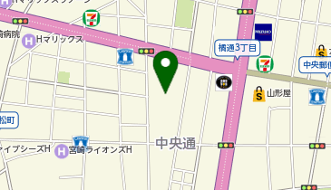 KASHIYAMA(メンズ) 宮崎山形屋店の地図画像