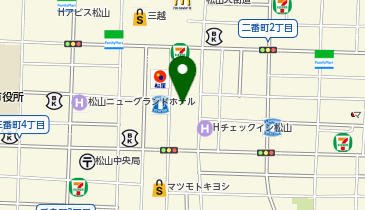 KASHIYAMA(メンズ) Bless松山大街道店の地図画像
