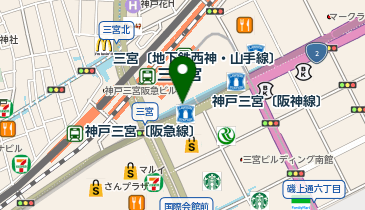 KASHIYAMA(メンズ) 神戸阪急の地図画像