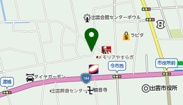 KASHIYAMA(メンズ) KASHIYAMAグラッピーノ出雲店の地図画像