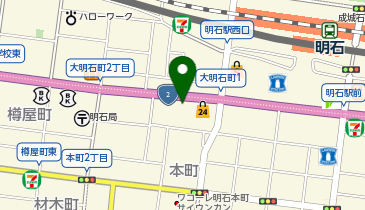 BIZcomfort明石の地図画像