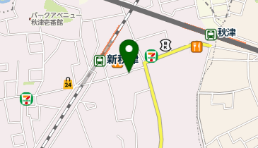 BIZcomfort秋津の地図画像