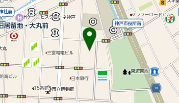 BIZcomfort神戸旧居留地の地図画像