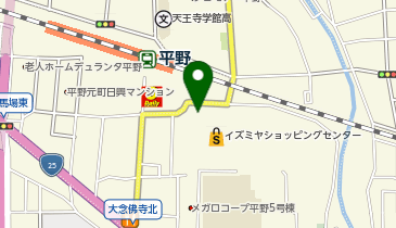 パレット イズミヤ平野店の地図画像