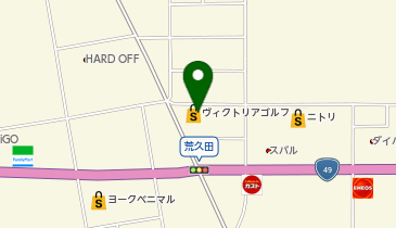 ヴィクトリアゴルフ 会津若松町北店の地図画像