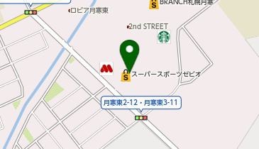 ヴィクトリアゴルフ ドーム札幌月寒店の地図画像