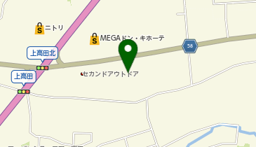 ヴィクトリアゴルフ 長野南高田店の地図画像