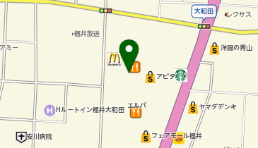 ヴィクトリアゴルフ フェアモール福井大和田店の地図画像