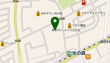 ヴィクトリアゴルフ 熊本ゆめタウン光の森店の地図画像