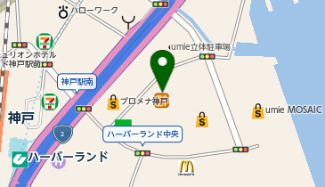 ヴィクトリアゴルフ 神戸ハーバーランド店の地図画像