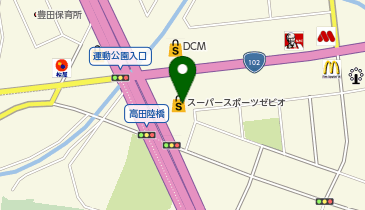 ヴィクトリアゴルフ 弘前高田店の地図画像