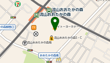 ヴィクトリアゴルフ 流山おおたかの森S・C店の地図画像