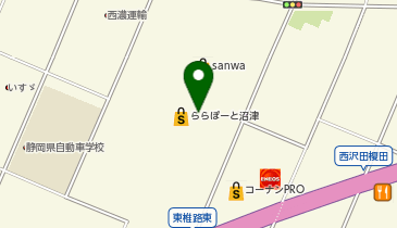 ヴィクトリアゴルフ ららぽーと沼津店の地図画像