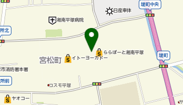 ヴィクトリアゴルフ ららぽーと湘南平塚店の地図画像