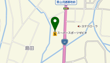 ヴィクトリアゴルフ富山インター店の地図画像