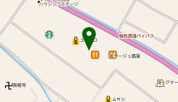 鎌倉パスタ モラージュ菖蒲SC店の地図画像