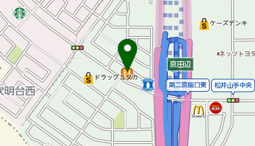 鎌倉パスタ 松井山手店の地図画像
