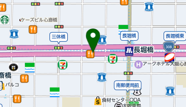 鎌倉パスタ クリスタ長堀店の地図画像
