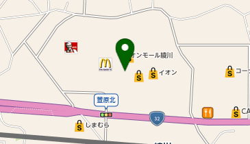 鎌倉パスタ イオンモール綾川店の地図画像