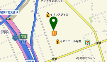 鎌倉パスタ イオンモール与野店の地図画像