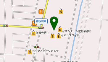 鎌倉パスタ イオンモール佐野新都市店の地図画像
