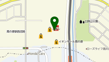 鎌倉パスタ イオンモール高の原店の地図画像
