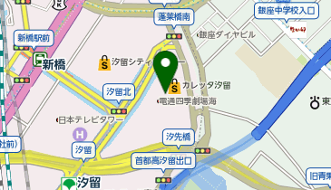 鎌倉パスタ カレッタ汐留店の地図画像