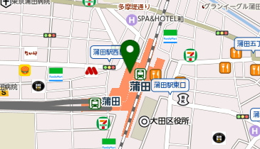 鎌倉パスタ グランデュオ蒲田店の地図画像