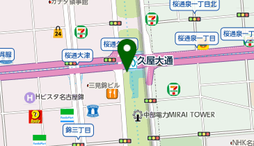鎌倉パスタ  栄セントラルパーク店の地図画像