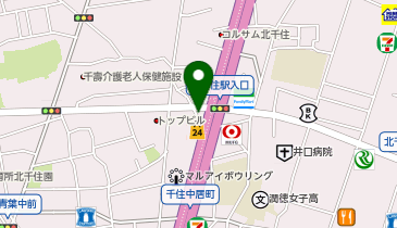 北千住西口接骨院の地図画像