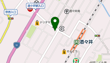酒々井西口整骨院の地図画像