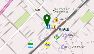 新狭山駅北口接骨院の地図画像