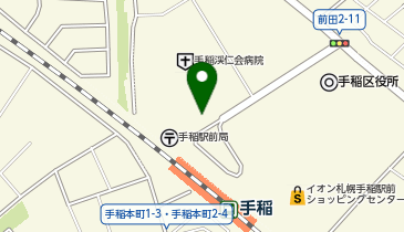 手稲駅北口接骨院の地図画像