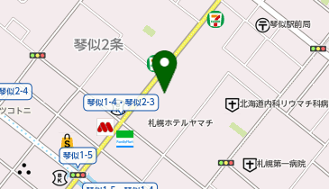 札幌琴似本通り接骨院の地図画像