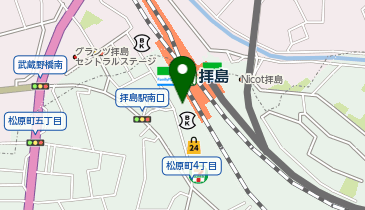 拝島駅南口接骨院の地図画像