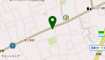 宅配ロッカーPUDO ヤマト運輸 練馬高野台センターの地図画像