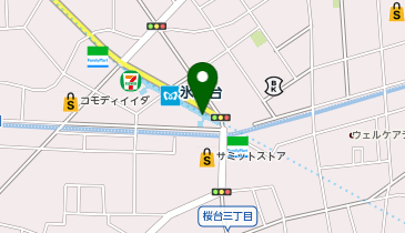 宅配ロッカーPUDO 東京メトロ有楽町線 氷川台駅の地図画像